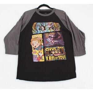 Chucky Raglan Shirt HHN Halloween Horror Nights 2023 Artist Signature Sz M